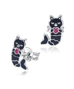 Cute Mermaid Cat Kids Stud Earring STS-5657